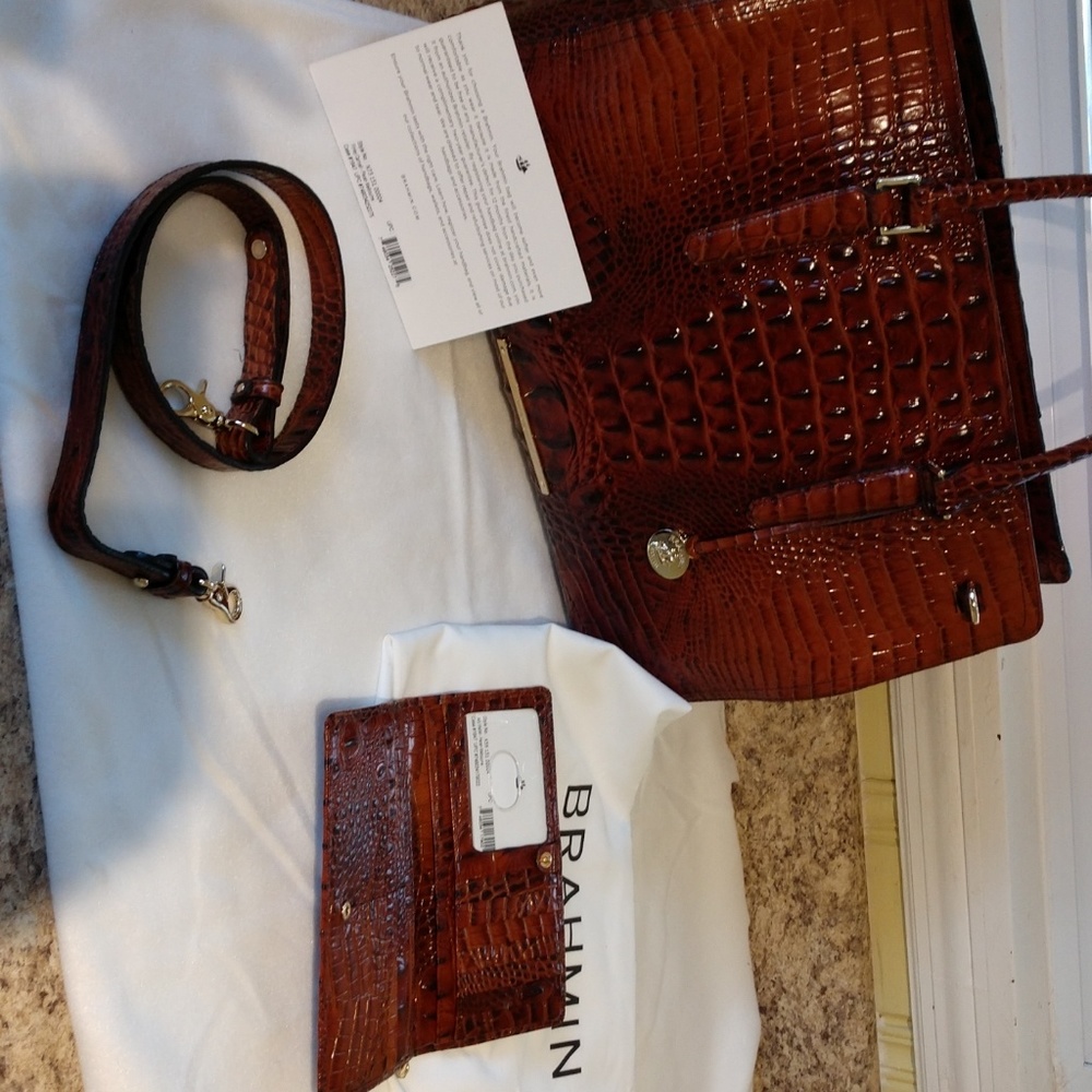 Brahmin Finley bag and Ady wallet